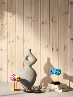 Figurine oiseaux en hêtre massif coloré 16x16x7cm Birds 1967 N°1 - Design House Stockholm