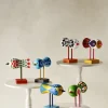 Figurine oiseaux en hêtre massif coloré 16x16x7cm Birds 1967 N°2 - Design House Stockholm