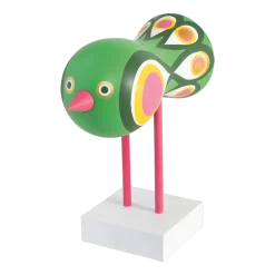Figurine oiseaux en hêtre massif coloré 16x16x7cm Birds 1967 N°2 - Design House Stockholm
