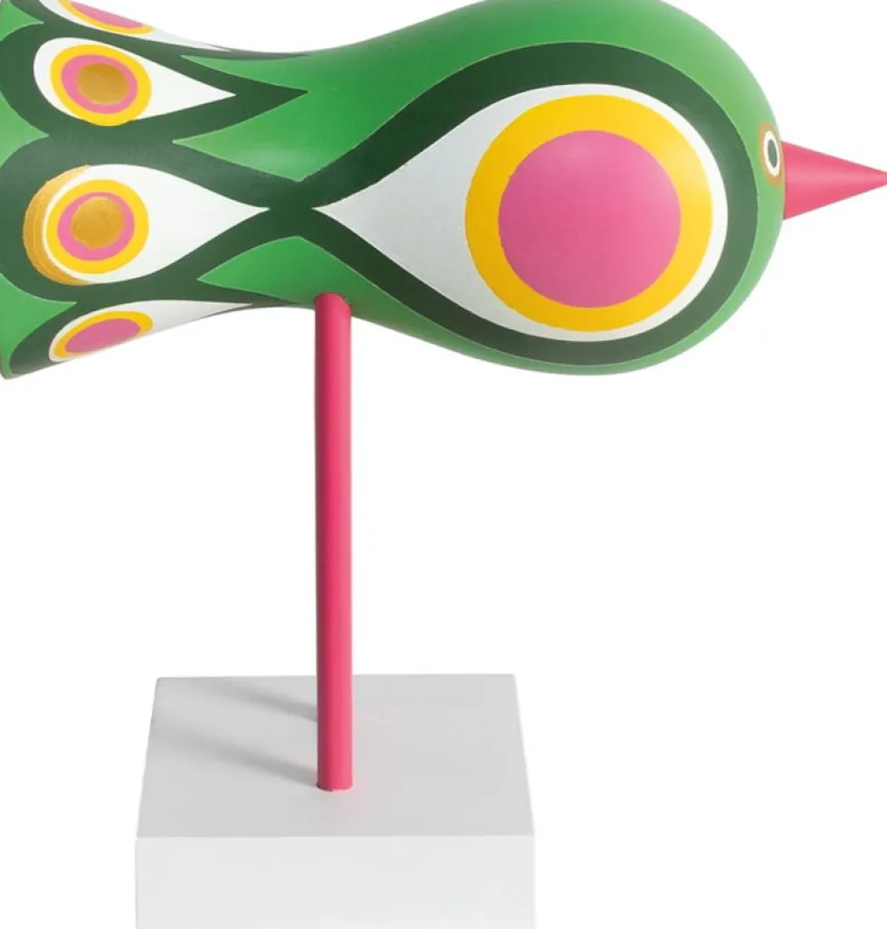 Figurine oiseaux en hêtre massif coloré 16x16x7cm Birds 1967 N°2 - Design House Stockholm