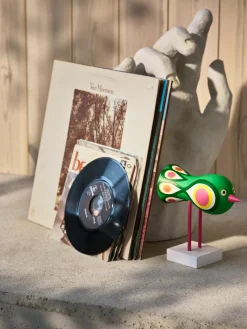 Figurine oiseaux en hêtre massif coloré 16x16x7cm Birds 1967 N°2 - Design House Stockholm