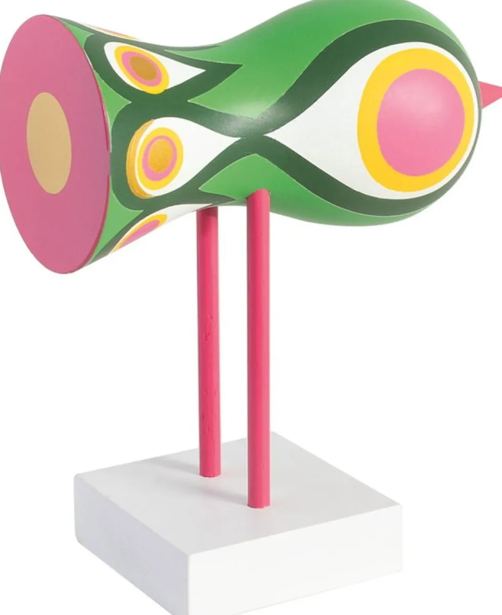 Figurine oiseaux en hêtre massif coloré 16x16x7cm Birds 1967 N°2 - Design House Stockholm