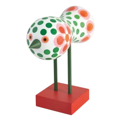 Figurine oiseaux en hêtre massif coloré 16x16x7cm Birds 1967 N°6 - Design House Stockholm