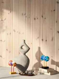 Figurine oiseaux en hêtre massif coloré 16x16x7cm Birds 1967 N°4 - Design House Stockholm