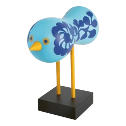 Figurine oiseaux en hêtre massif coloré 16x16x7cm Birds 1967 N°4 - Design House Stockholm