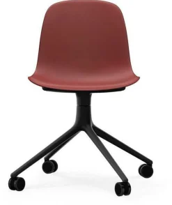 Form Chair Swivel 4W Black Alu - Normann Copenhagen