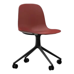 Form Chair Swivel 4W Black Alu - Normann Copenhagen