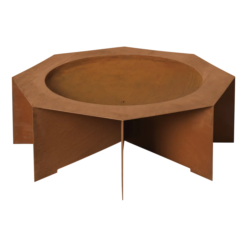 Foyer de feu en fer corten 85,5x29cm Otte - Ferm Living