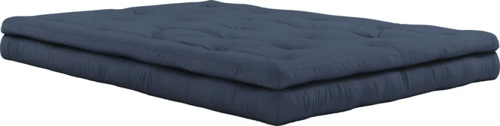 Futon canapé convertible en coton navy 140x95x60cm Buckle-up - Karup Design