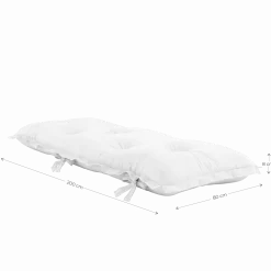 Futon d'extérieur en acrylique gris foncé 80x135x65cm Sit and sleep - Karup Design