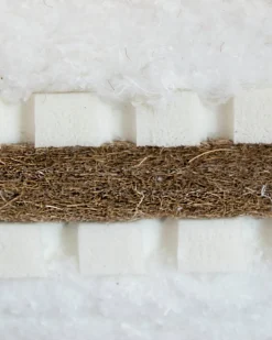 Futon en coton noir mousse et fibre de coco 120x200cm sandwich - Karup Design