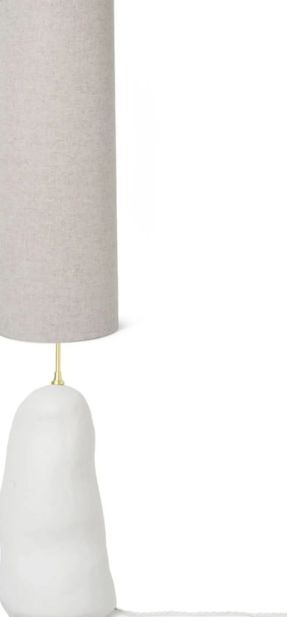 Grand pied de lampe en céramique blanc 23 x 100,5 cm Hebe - Ferm Living
