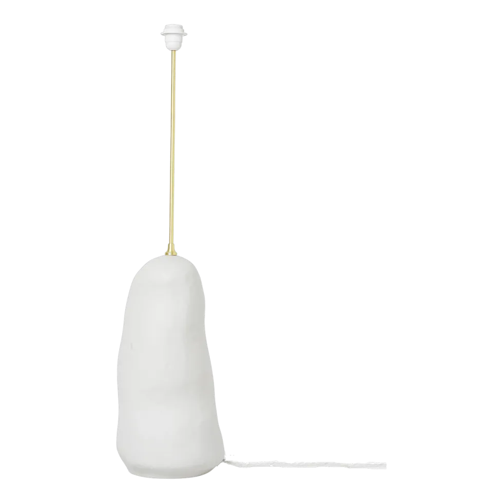 Grand pied de lampe en céramique blanc 23 x 100,5 cm Hebe - Ferm Living