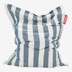 Grand pouf extérieur rayé bleu océan Original Outdoor- Fatboy