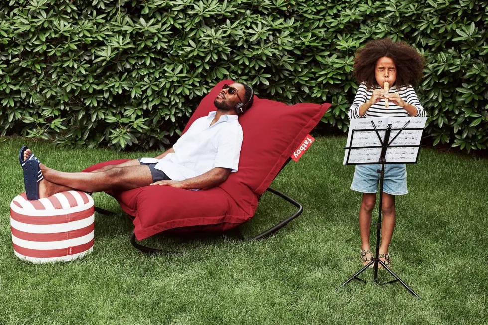 Grand pouf extérieur rouge Original Outdoor - Fatboy