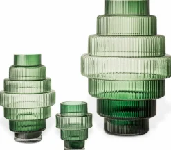 Grand vase en verre vert Steps - Pols Potten