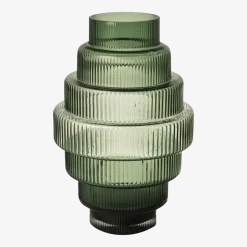 Grand vase en verre vert Steps - Pols Potten