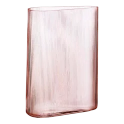 Grand vase rose Mist - Nude Glass