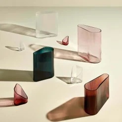 Grand vase rose Mist - Nude Glass