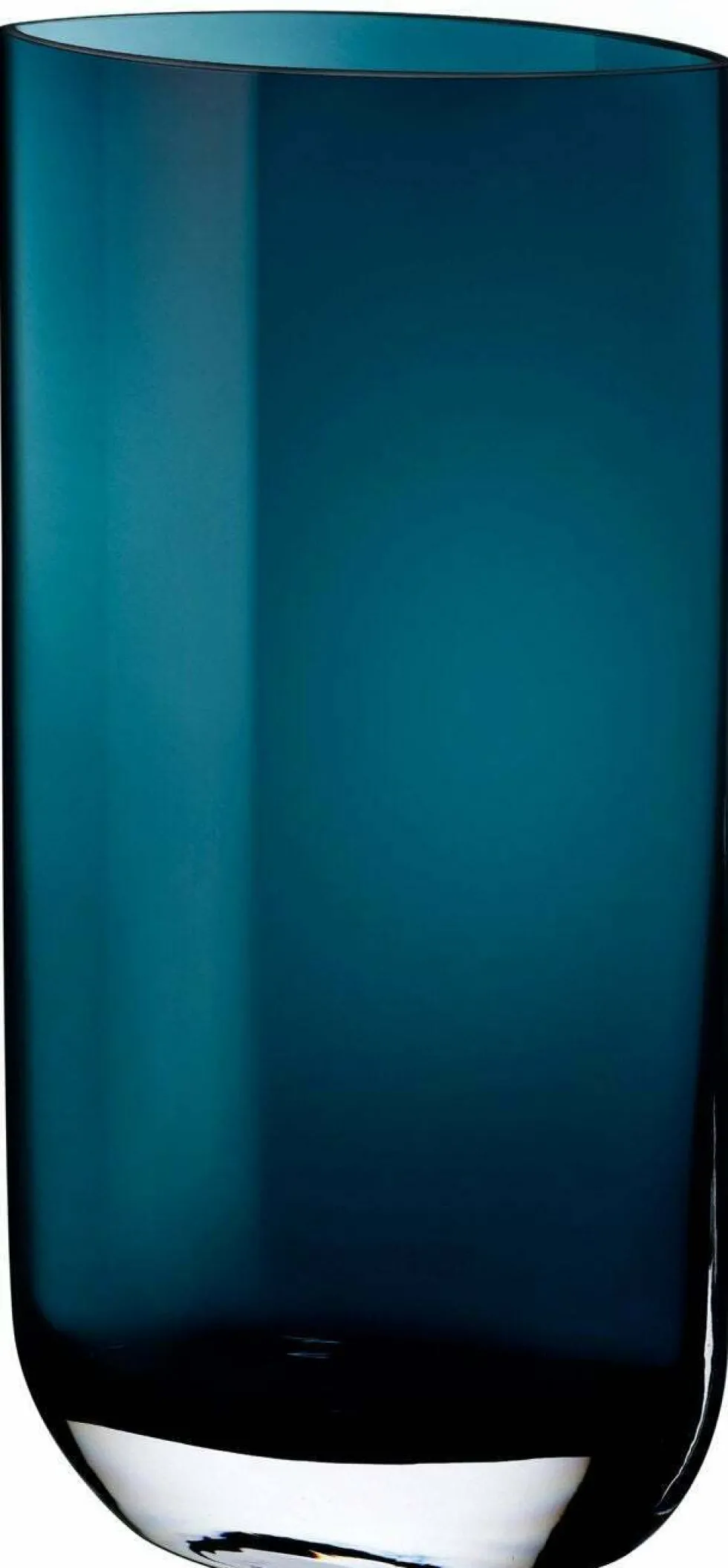 Grand vase vert pétrole Blade - Nude Glass