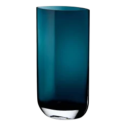 Grand vase vert pétrole Blade - Nude Glass