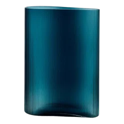 Grand vase vert pétrole Mist - Nude Glass
