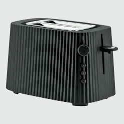 Grille pain 2 fentes en résine noire Plissé - Alessi
