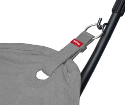Hamac en acier noir et tissu gris rock avec coussin 270x138x110cm Headdemock Superb Deluxe - Fatboy