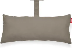 Hamac en acier noir et tissu gris taupe avec coussin 270x138x110cm Headdemock Superb Deluxe - Fatboy