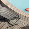 Hamac en acier noir et tissu gris taupe 270x138x110cm Headdemock Superb - Fatboy