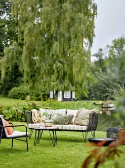 Hampton Chaise De Salon Noir Métal - Bloomingville