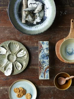 Heather Bowl Green Stoneware - Bloomingville