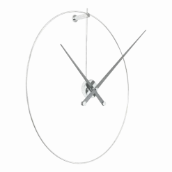 Horloge murale argentée New Anda - Nomon