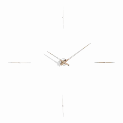 Horloge murale argentée 4 signaux horaires 155 cm Merlín N - Nomon