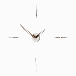 Horloge murale argentée 4 signaux horaires Mini Merlín N - Nomon