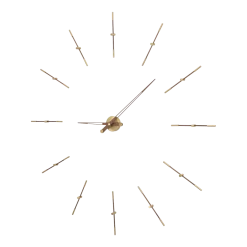 Horloge murale dorée 12 signaux horaires 125 cm Merlín G - Nomon