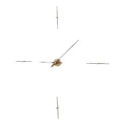 Horloge murale dorée 4 signaux horaires 125 cm Merlín G - Nomon