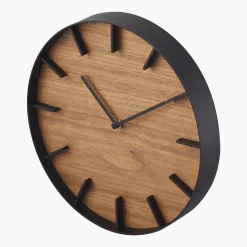 Horloge murale en bois foncé Rin - Yamazaki