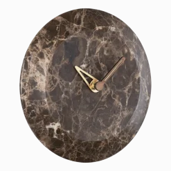 Horloge murale en marbre Emperador S Bari - Nomon