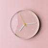Horloge murale en métal rose 26,5cm - HAY