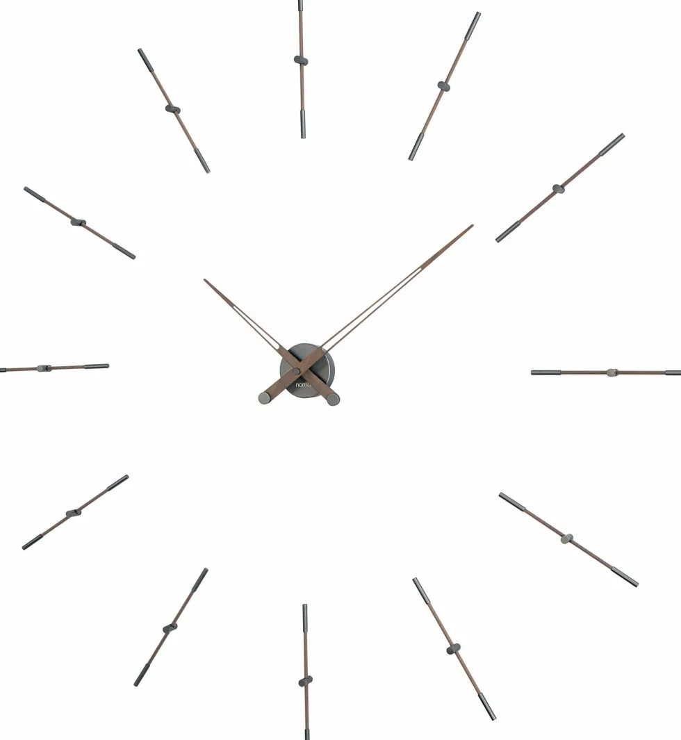 Horloge murale grise 12 signaux horaires 155 cm Merlín T - Nomon