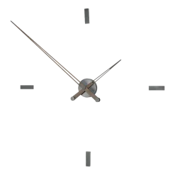 Horloge murale grise 4 signaux horaires Tacón T - Nomon