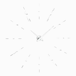 Horloge murale 12 signaux horaires aiguilles blanches Merlín I - Nomon
