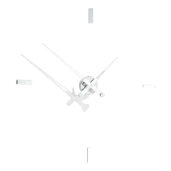 Horloge murale 4 signaux horaires aiguilles blanches Tacón I - Nomon