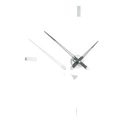 Horloge murale 4 signaux horaires aiguilles noires Tacón I - Nomon