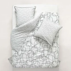 Housse De Couette Ariana Blanc Et Noir - Madura