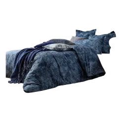 Housse de couette bleu 260x240cm Kali - Madura