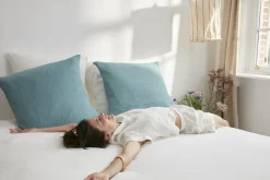 Housse de couette milk en gaze de coton 200 x 200 cm - The Cool Republic