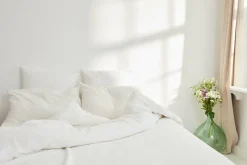 Housse de couette milk en gaze de coton 200 x 200 cm - The Cool Republic