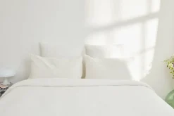Housse de couette milk en gaze de coton 140 x 200 cm - The Cool Republic